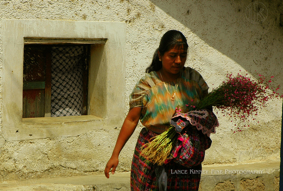 Bringing The Flowers Home...San Andres, Guatemala