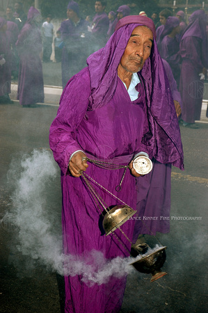 Elder, Lenten Procession... Antigua, Guatemala